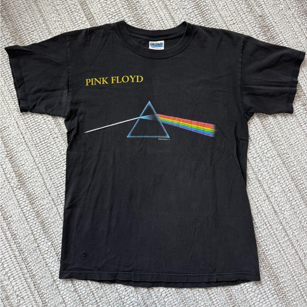 Vintage 1998 Pink Floyd Shirt Medium Dark Side Of The Moon Vtg Tag Band Tee